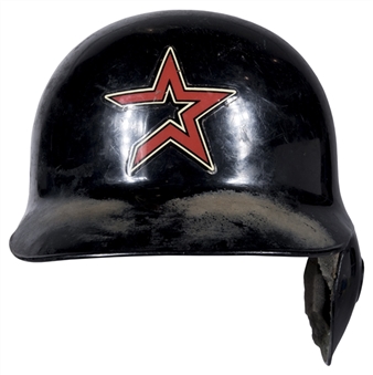 2003-04 Jeff Kent Game Used Houston Astros Batting Helmet - Great Use (JT Sports)